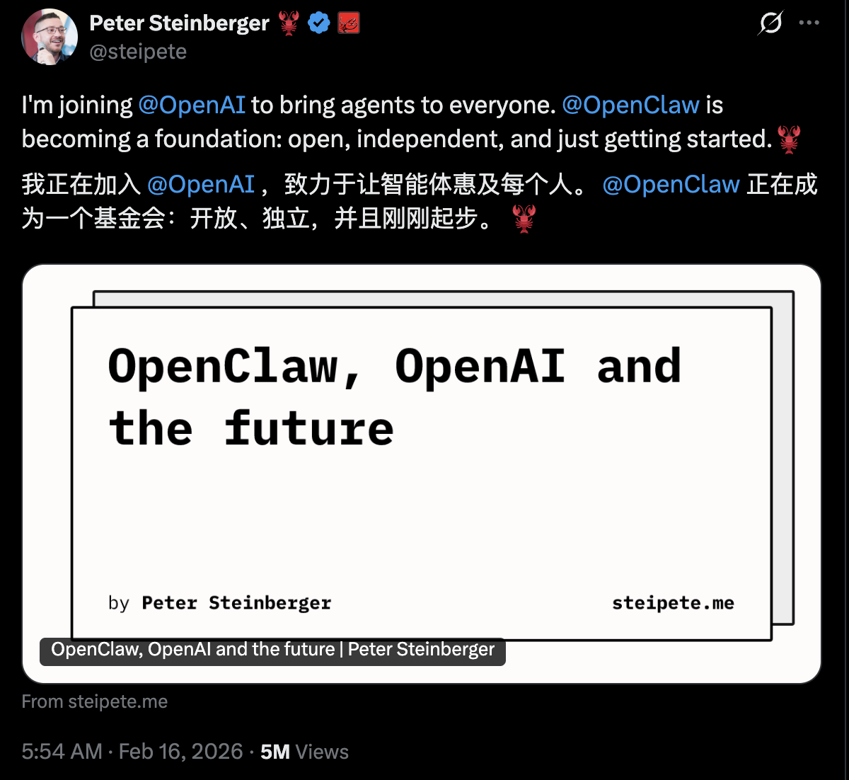 图片[17]-20天狂更超10次，OpenClaw接入Gemini 3.1和Apple Watch-AI Express News