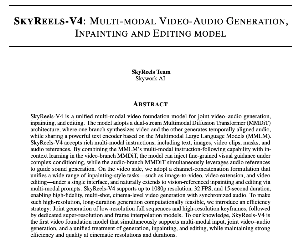 图片[1]-视频大模型黑马SkyReels V4异军突起，冲进Artificial Analysis榜单全球第2名-AI Express News