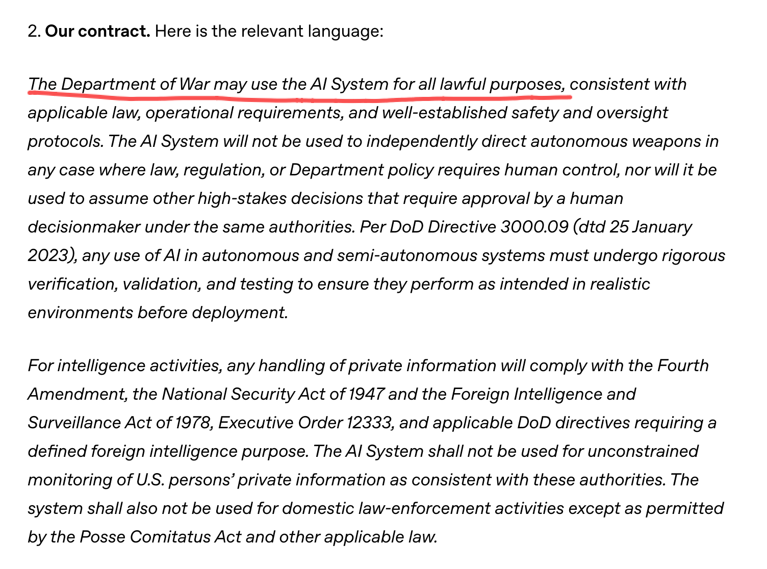 图片[3]-光速滑跪之后，OpenAI公布与五角大楼协议，但引来更多质疑-AI Express News