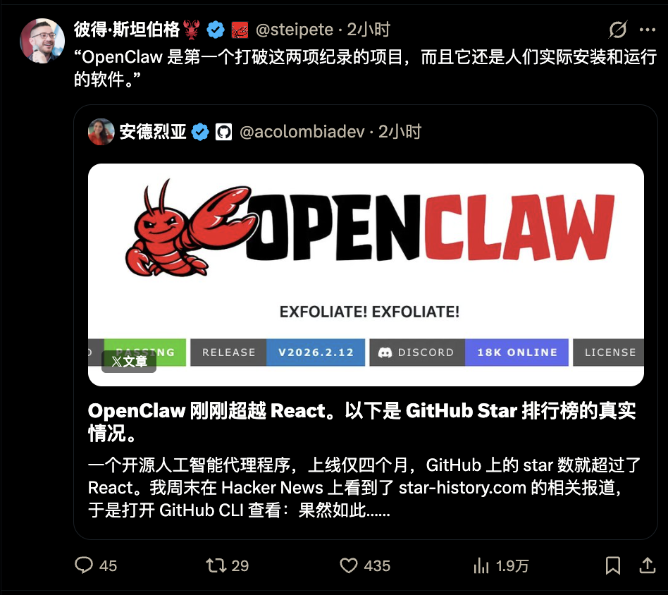 图片[8]-刚刚，OpenClaw登顶GitHub软件星标历史第一！已超越Linux-AI Express News