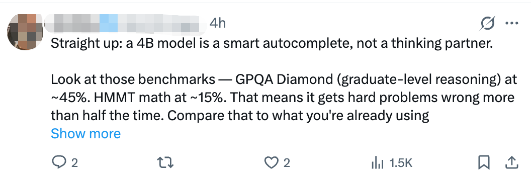 图片[11]-马斯克惊呼太强了！国产0.8B模型开源，网友：已在iPhone上摩拳擦掌-AI Express News