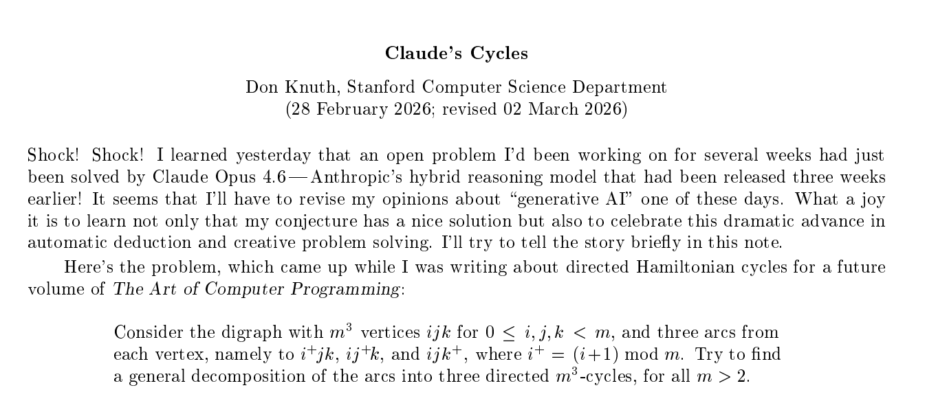 图片[2]-刚刚，Claude独立攻克图论猜想，仅用31步！算法祖师爷高德纳震惊发文-AI Express News