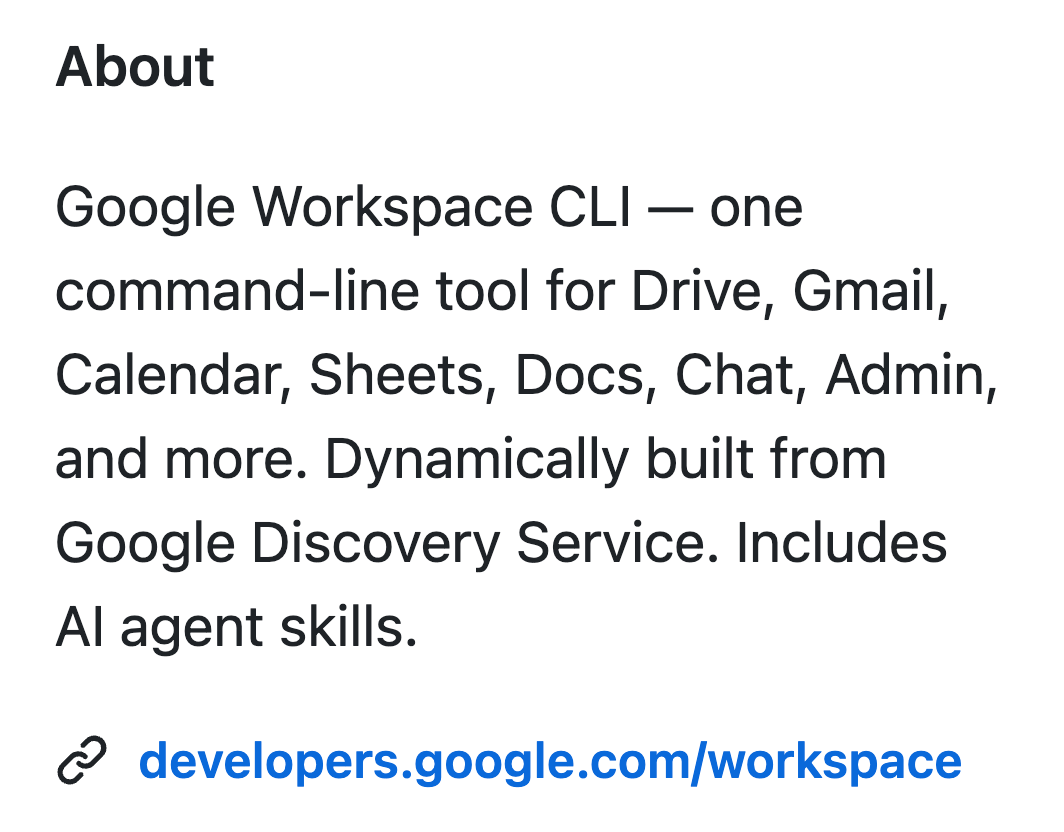 图片[5]-谷歌发布官方 CLI，可操作所有谷歌文档-AI Express News