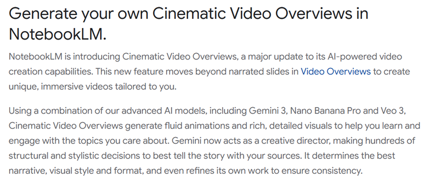 图片[3]-谷歌NotebookLM深夜大更新！直接把PPT变成电影，效果太炸裂-AI Express News