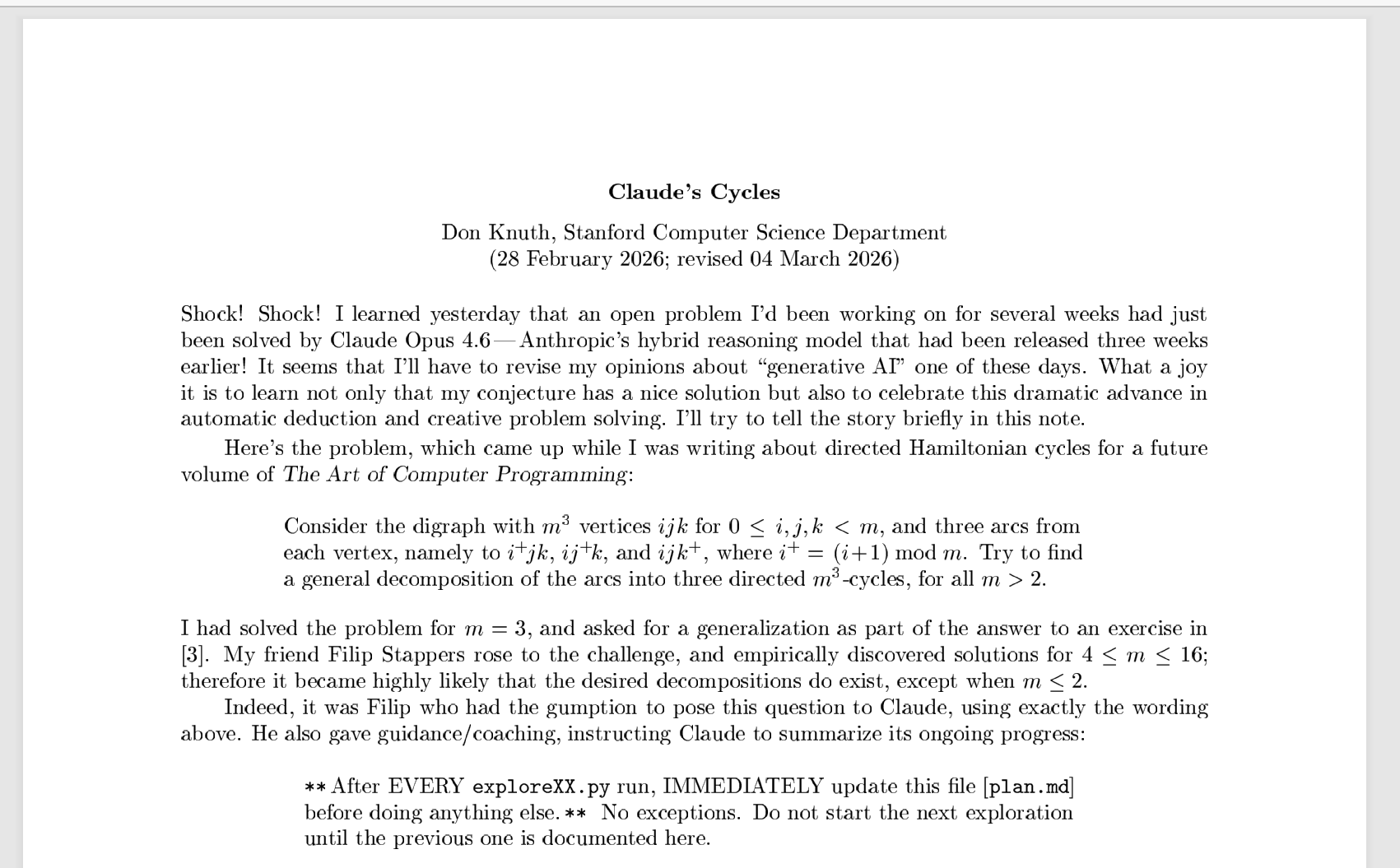 图片[2]-图灵奖得主Don Knuth发论文致谢Claude-AI Express News