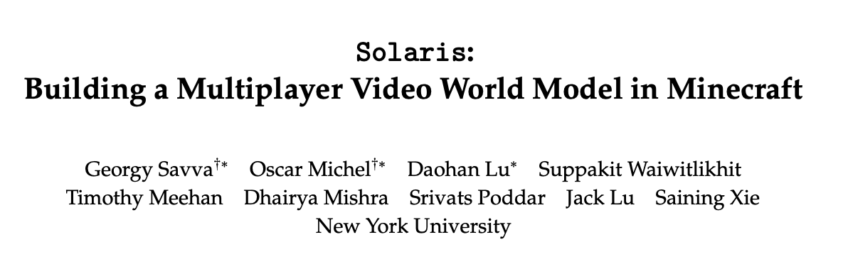 图片[6]-谢赛宁也玩MC？开源全新世界模型生成多人一致的游戏视角-AI Express News