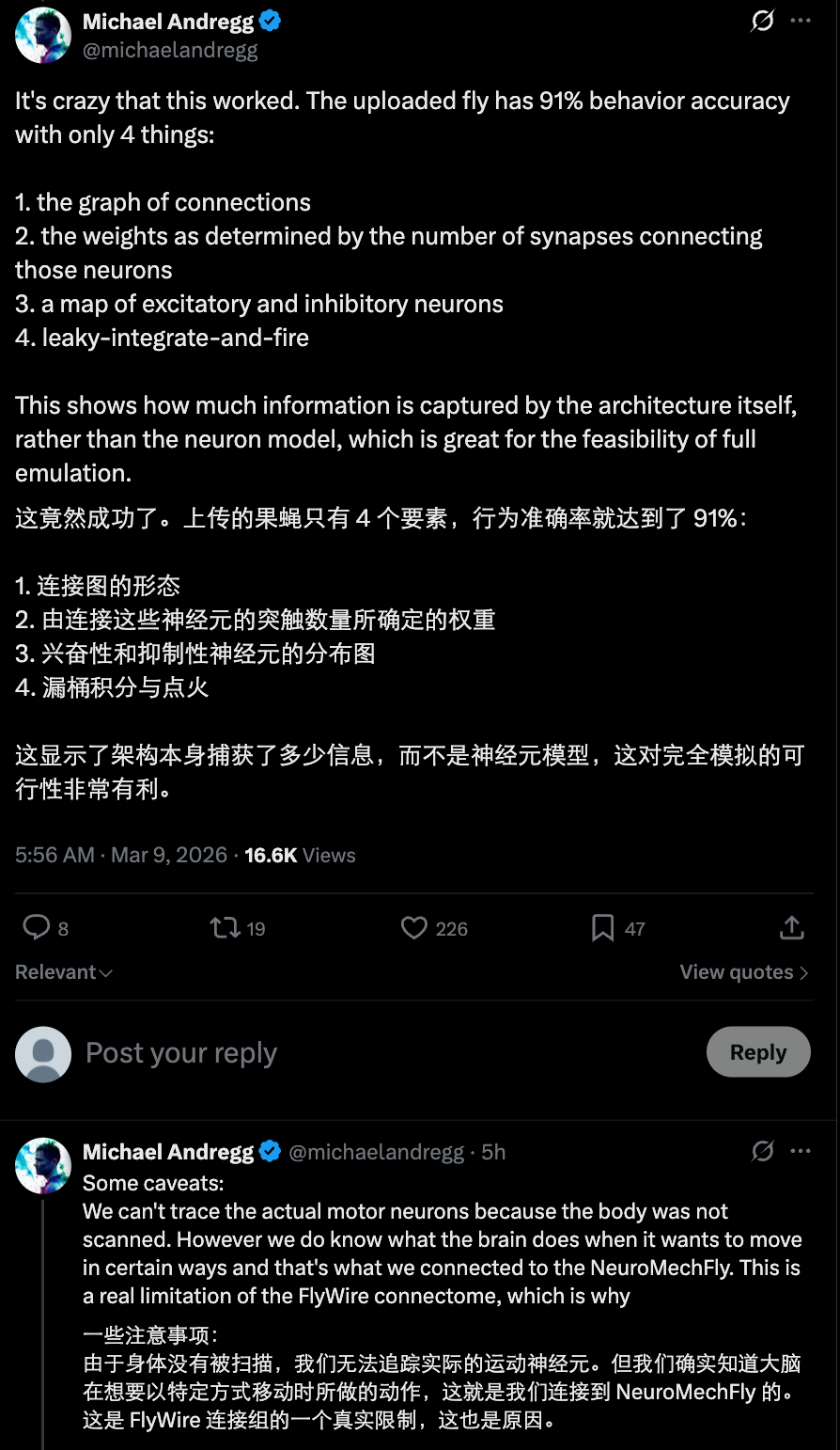 图片[11]-第一次，人类「上传」了一个大脑，并让它在虚拟世界活了起来-AI Express News