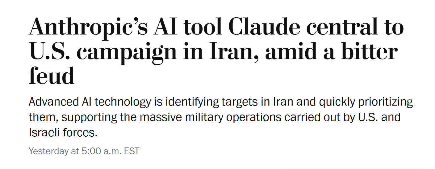 图片[4]-美军杀人AI猛料曝出！Claude24小时锁定伊朗1000个目标，战争彻底变天-AI Express News