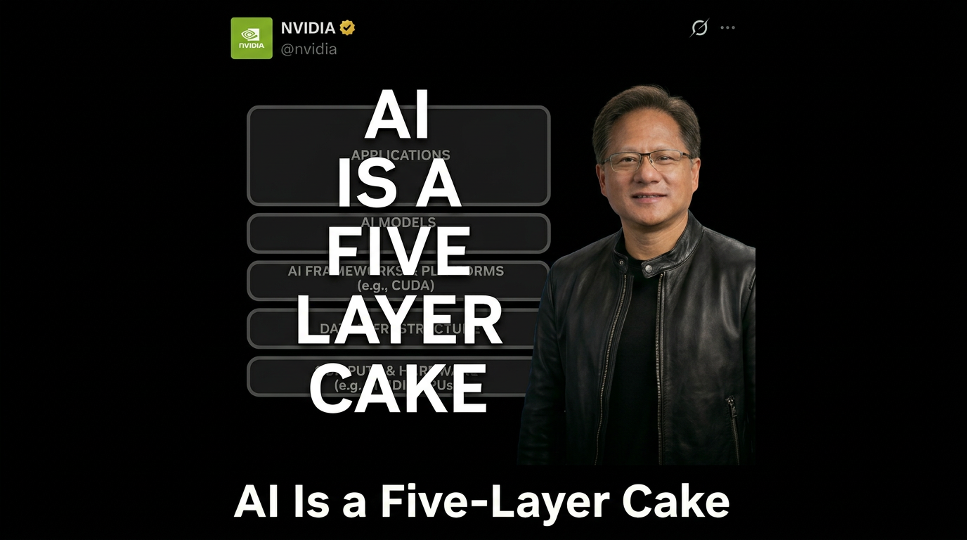 图片[1]-黄仁勋罕见长文：AI是一个五层蛋糕-AI Express News