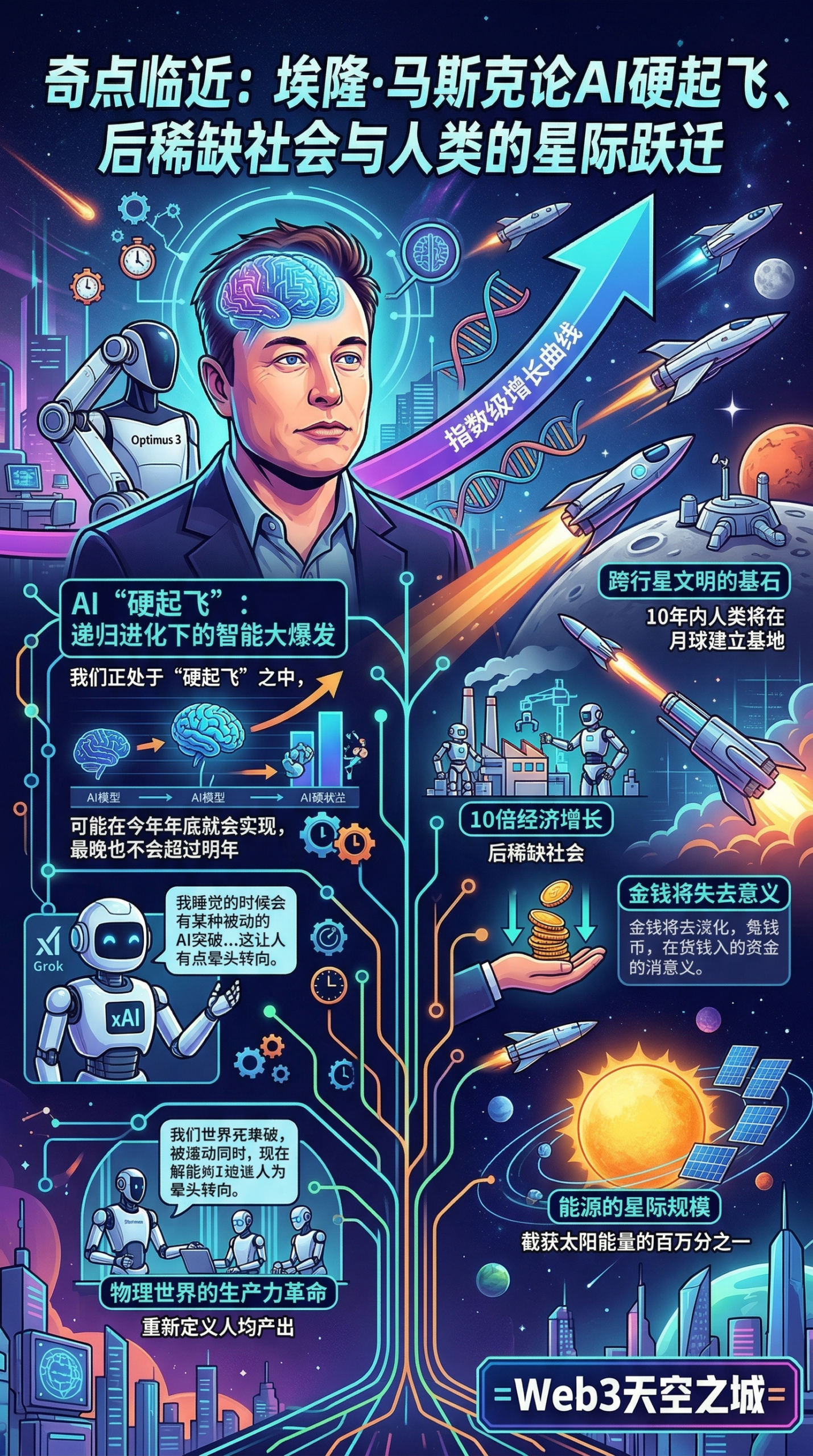 图片[2]-完整版| 埃隆·马斯克最新论AI硬起飞、后稀缺社会与人类的星际跃迁-AI Express News