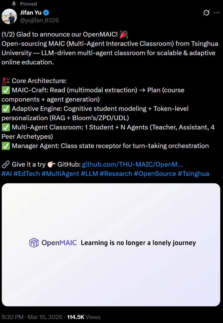 图片[4]-刚刚，清华团队养出了一只「龙虾老师」！教育版OpenClaw震撼开源-AI Express News