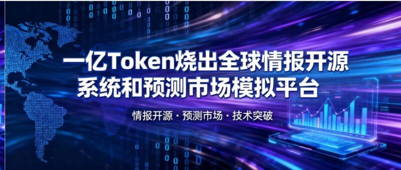 一亿Token烧出全球情报开源系统和预测市场模拟平台-AI Express News