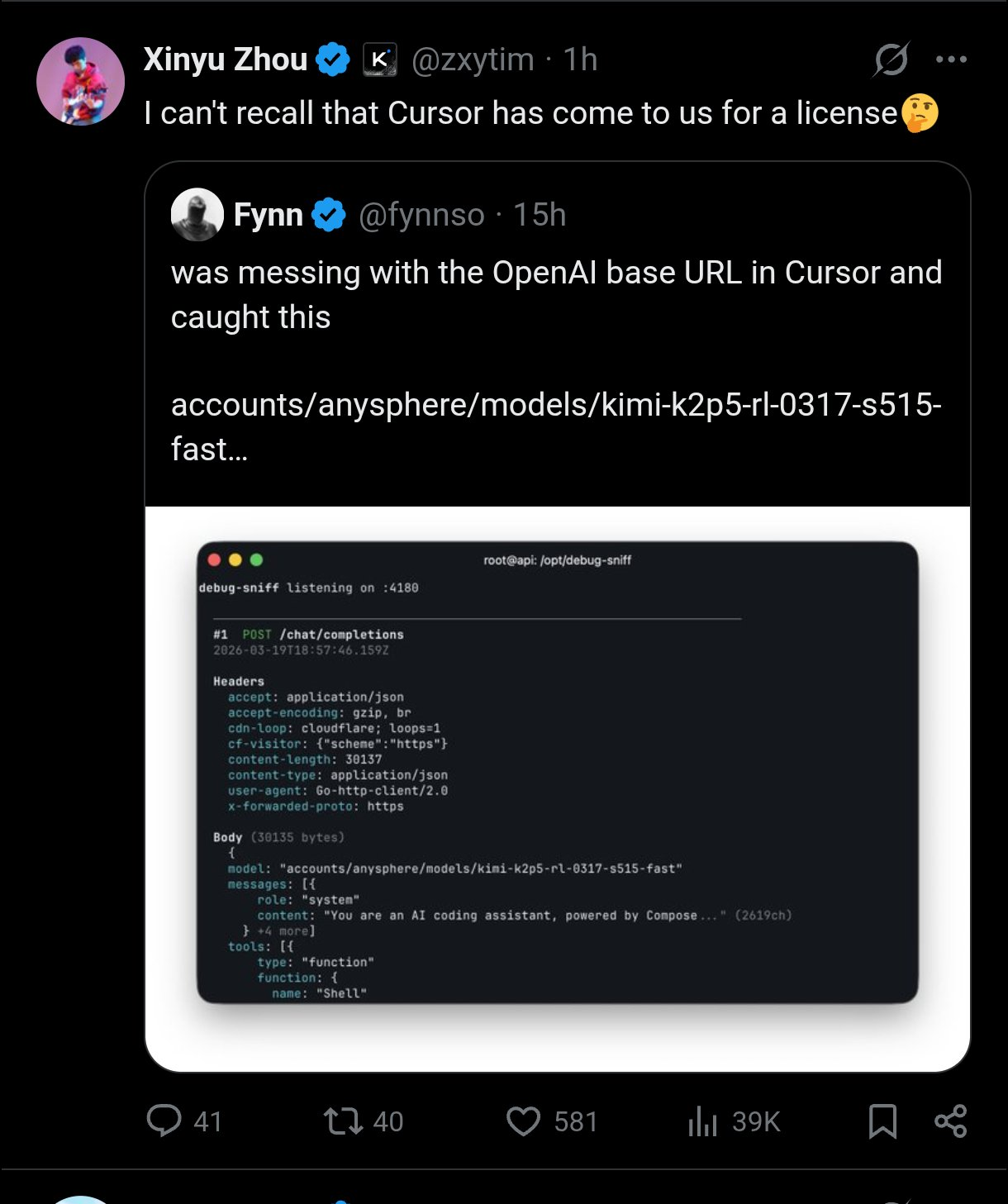 图片[9]-Cursor套壳Kimi败露，最强「自研」模型被锤！创始人：忘记署名了-AI Express News
