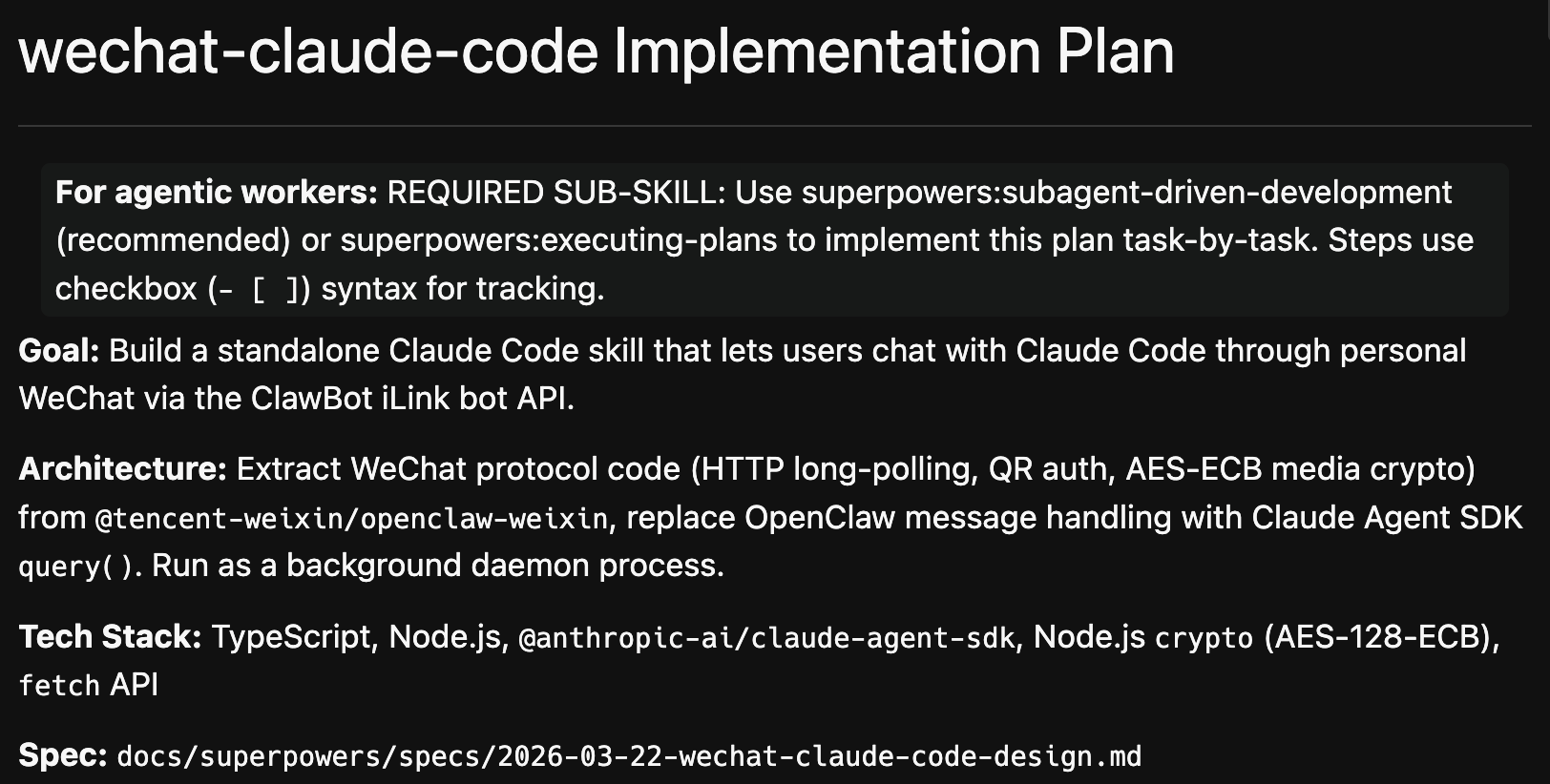 图片[4]-在微信里使用 Claude Code，刚刚在 GitHub 上开源了这个 Skill 。-AI Express News