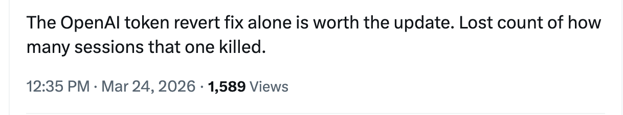 图片[6]-龙虾更新出了大bug，12小时内紧急发新版-AI Express News