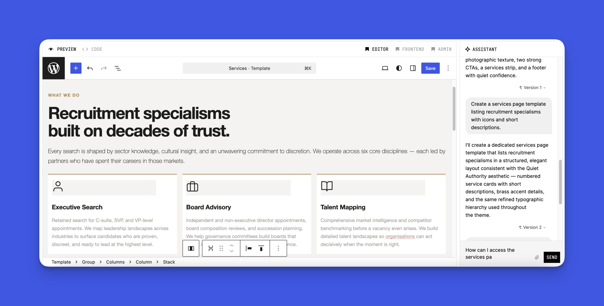图片[7]-不用写一行代码，Telex AI 一键生成现代 WordPress 主题！-AI Express News