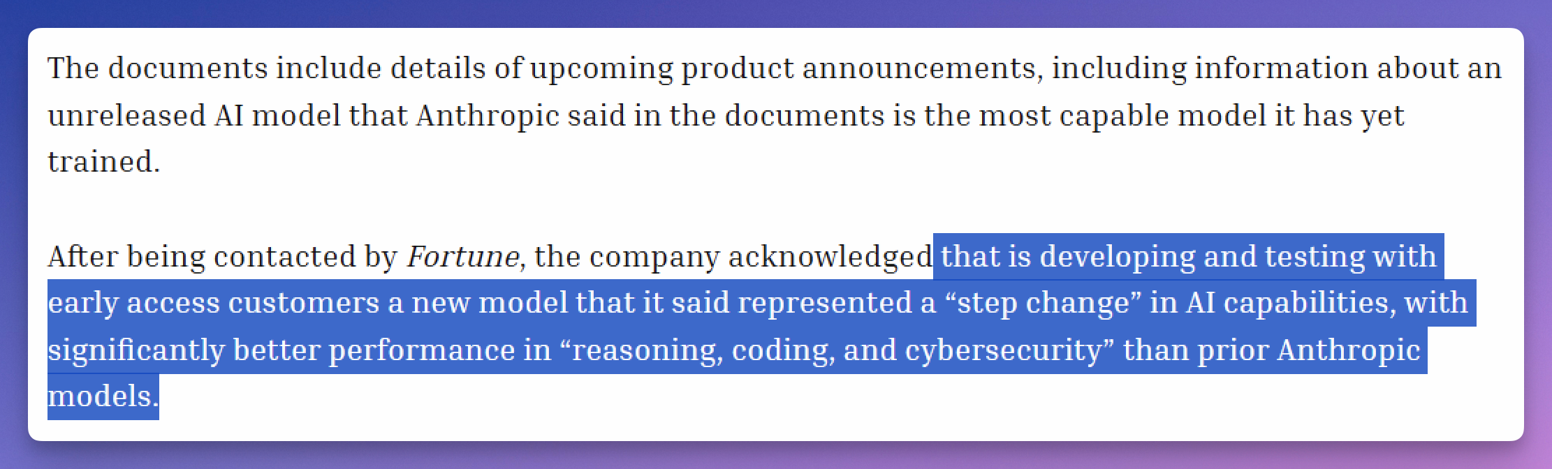 图片[3]-断层碾压 Opus！Anthropic 最强模型泄露，代号「卡皮巴拉」-AI Express News