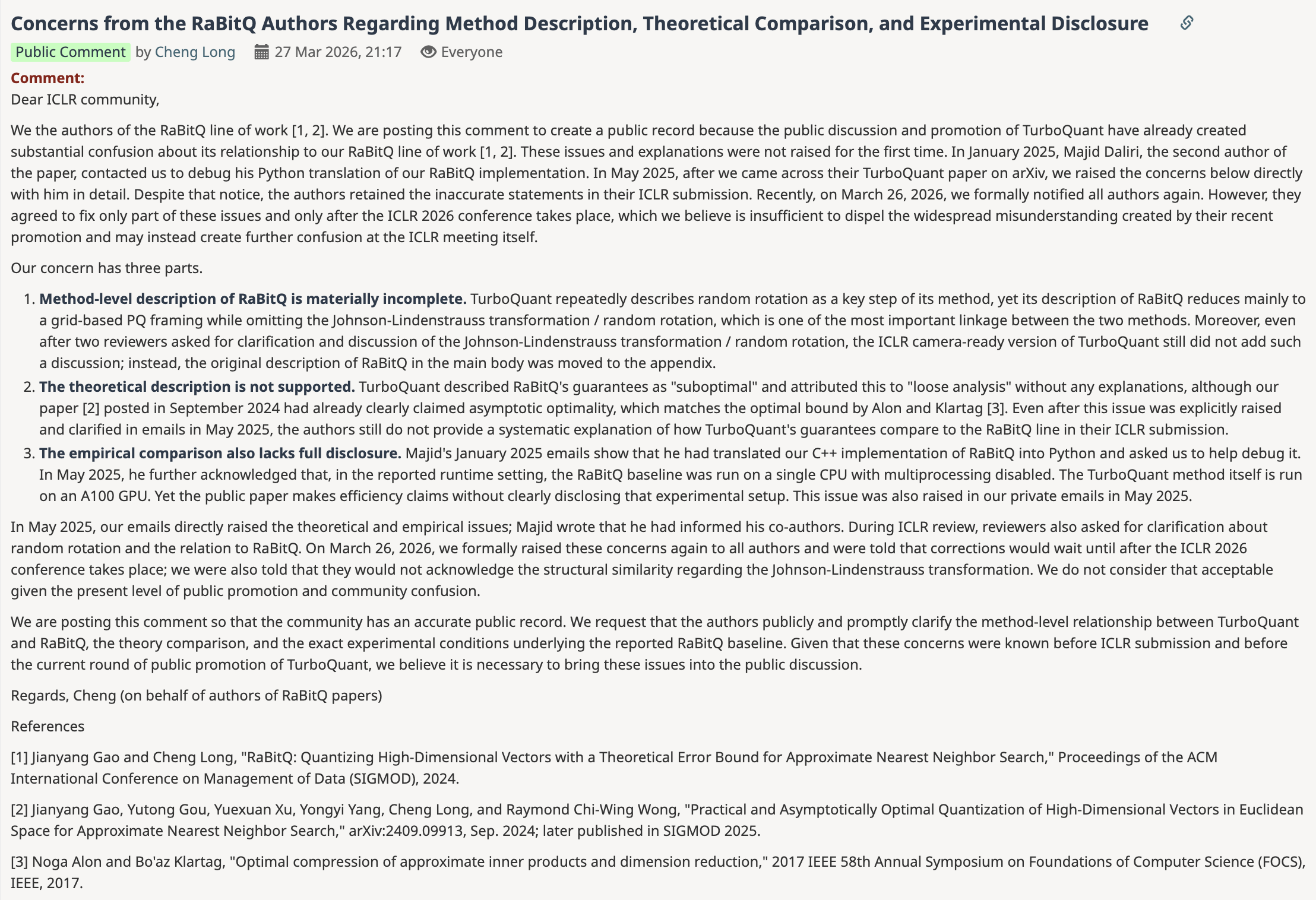 图片[3]-刚引发存储股暴跌就塌房？Google 刷屏 AI 论文遭指控学术不端-AI Express News