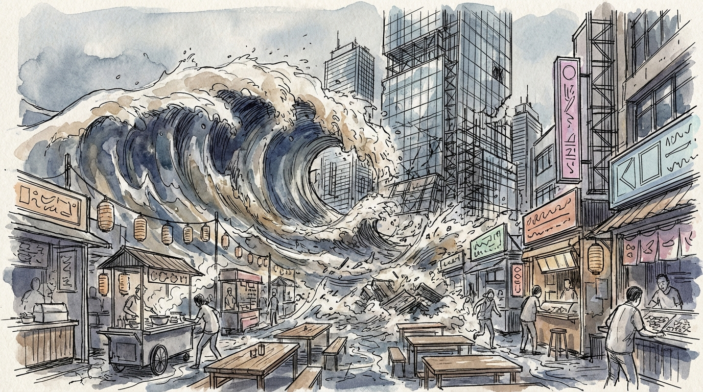 图片[1]-外卖大战一周年：他们消失在巨头的倾销骇浪中-AI Express News