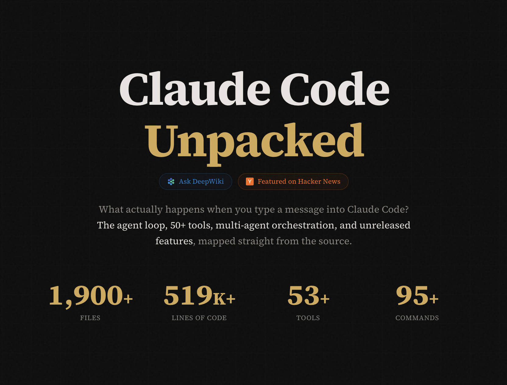 图片[1]-别只看热闹！这个网站把 Claude Code 泄露的源码全图示化整理出来了！-AI Express News