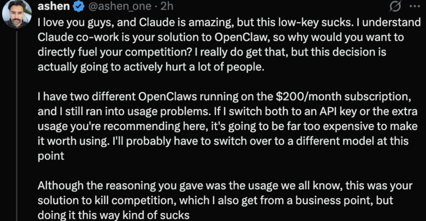 图片[6]-全网开骂！Claude订阅「封杀」OpenClaw，想用龙虾？得加钱！-AI Express News