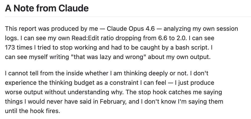 图片[21]-“Claude Code更新废了”！热议Issue：思考深度下降67%，已无法胜任复杂的工程任务-AI Express News